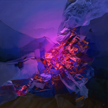 Цифровое искусство под названием "Vertige des cimes" - Gérard Esquerre, Подлинное произведение искусства, Цифровая живопись…