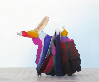 Escultura intitulada "Hommage à Calder" por Gérard Esquerre, Obras de arte originais, Metais