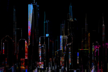 Digital Arts titled "New York 12 - Série…" by Gérard Esquerre, Original Artwork, Digital Painting