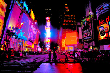 Digital Arts titled "New York 13 - Série…" by Gérard Esquerre, Original Artwork, Digital Painting