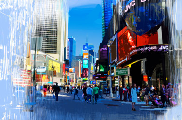 Digital Arts titled "New York 16 - Série…" by Gérard Esquerre, Original Artwork, Digital Painting