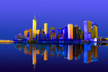 Digital Arts titled "New York 24 - Série…" by Gérard Esquerre, Original Artwork, Digital Painting