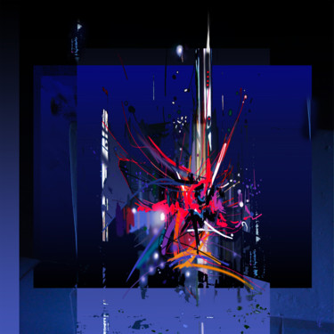 Arte digital titulada "BROADWAY - Série "V…" por Gérard Esquerre, Obra de arte original, Pintura Digital Montado en Aluminio
