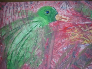 Pintura intitulada "bird" por Sergio Alexandre, Obras de arte originais