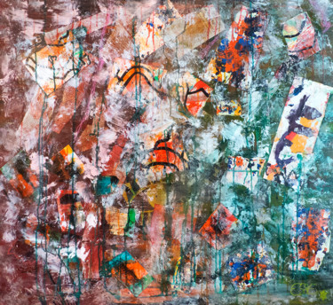 Pittura intitolato "My Wall" da Esse, Opera d'arte originale