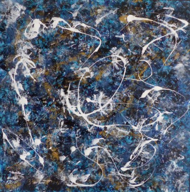 Peinture intitulée "Blue Energy (2)" par Esse, Œuvre d'art originale