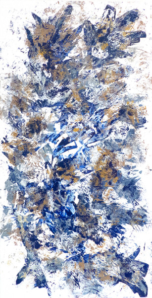 Peinture intitulée "Blue Plants" par Esse, Œuvre d'art originale, Acrylique