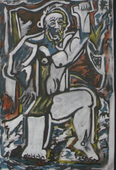 Peinture intitulée "le manifestant" par Essebe, Œuvre d'art originale