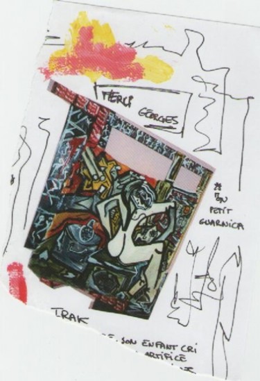 Peinture intitulée "irak (mon petit gue…" par Essebe, Œuvre d'art originale