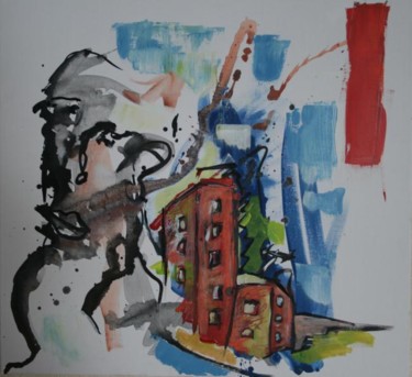 Peinture intitulée "tableau_1_80x80.jpg" par Essebe, Œuvre d'art originale