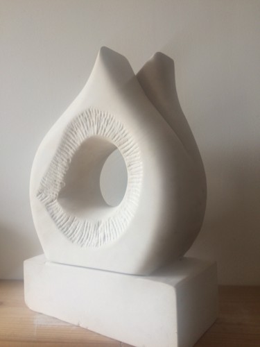 Sculpture titled "Ode" by Marc Cases, Original Artwork, Stone