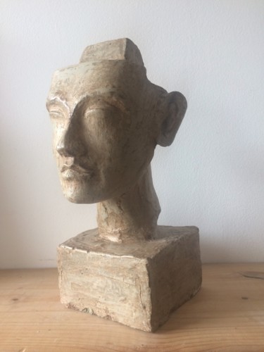 Sculptuur getiteld "Nefertari" door Marc Cases, Origineel Kunstwerk, Klei