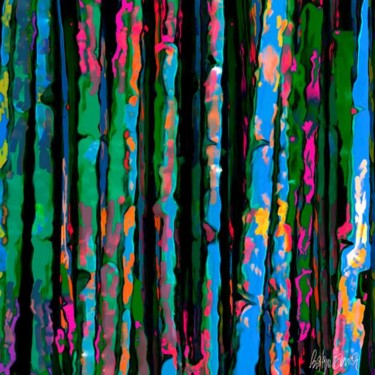 Peinture intitulée "Bamboos colors" par Philippe Banche, Œuvre d'art originale
