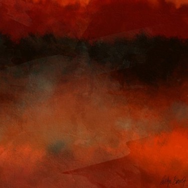 Peinture intitulée "Red Magma" par Philippe Banche, Œuvre d'art originale