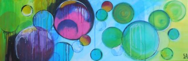 Painting titled "Bulle" by Est, Original Artwork, Acrylic