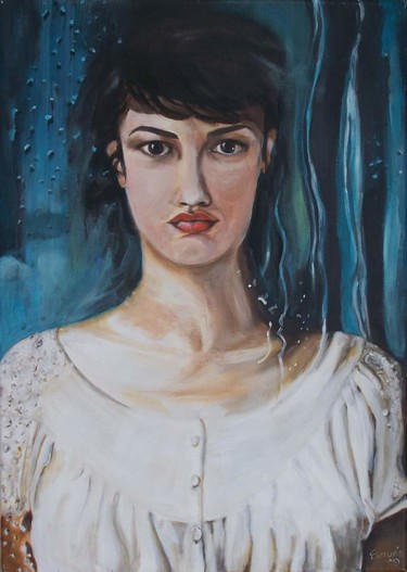 Malarstwo zatytułowany „My pretty one” autorstwa Ευτυχία, Oryginalna praca, Akryl