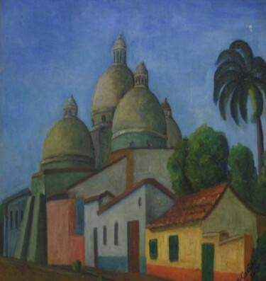 Pintura titulada "Iglesia" por Esteban Castillo, Obra de arte original, Oleo
