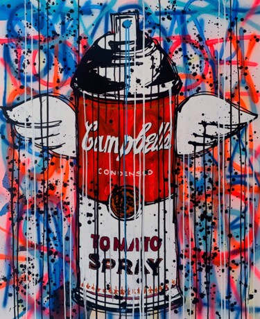 Peinture intitulée "Spray the Campbell's" par Esteban Vera (EVera), Œuvre d'art originale, Acrylique