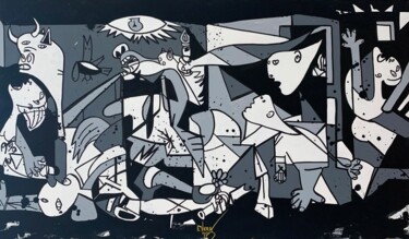 Картина под названием "Guernica" - Esteban Vera (EVera), Подлинное произведение искусства, Акрил