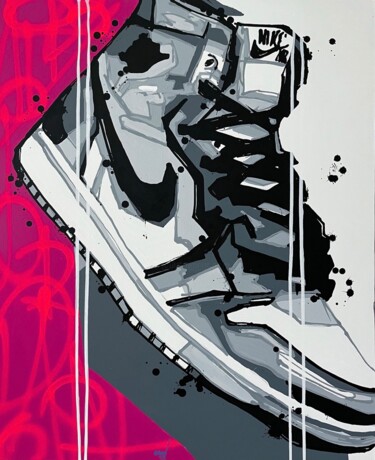 Painting titled "Sneaker Dreams: Art…" by Esteban Vera (EVera), Original Artwork, Acrylic