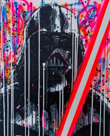 绘画 标题为“Power (Darth Vader)” 由Esteban Vera (EVera), 原创艺术品, 丙烯