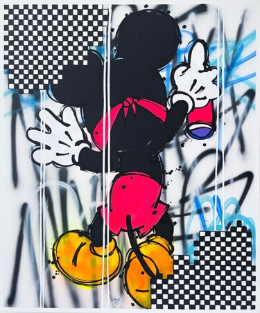 Schilderij getiteld "Graffiti Reflections" door Esteban Vera (EVera), Origineel Kunstwerk, Acryl