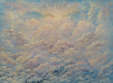 Painting titled "Dreamy Sky" by Estefany Mariño, Original Artwork, Acrylic