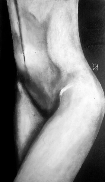 Peinture intitulée "Scars on my skin" par Estefany Mariño, Œuvre d'art originale, Acrylique