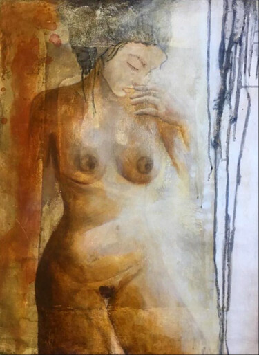 Pintura intitulada "EB32 - Sensualidade…" por Estela Brito, Obras de arte originais, Pigmentos