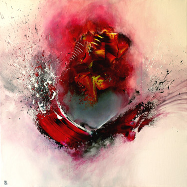 Peinture intitulée "À la folie !" par Estelle Barbet, Œuvre d'art originale, Acrylique