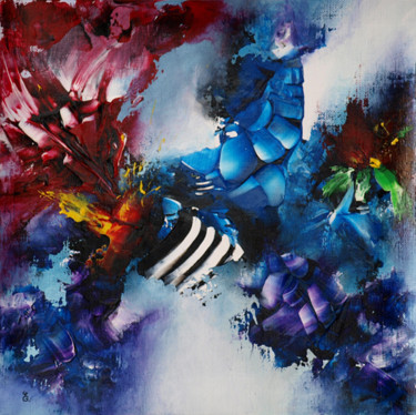 Картина под названием ""Métaphore"" - Estelle Barbet, Подлинное произведение искусства, Акрил Установлен на Другая жесткая п…