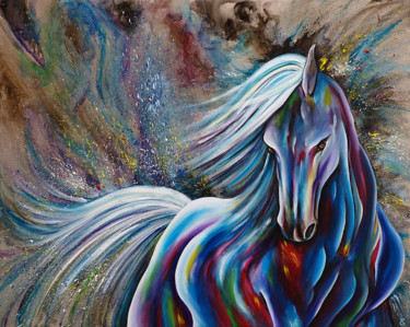 Pintura intitulada "ColHorsE 3" por Estelle Barbet, Obras de arte originais, Acrílico