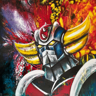Painting titled ""The great Grendize…" by Estelle Barbet, Original Artwork, Acrylic