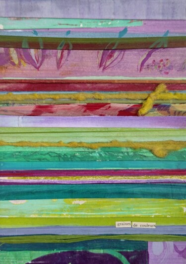 Pintura intitulada "Graines de couleurs" por Cazamance, Obras de arte originais, Pigmentos