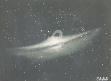 Peinture intitulée "galaxie" par Estelle D, Œuvre d'art originale, Acrylique