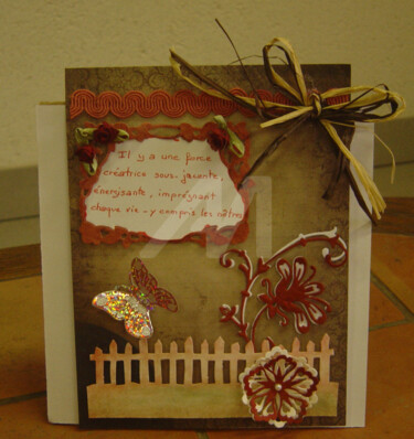 Une force créatrice 15x15 cm © par Estelle D