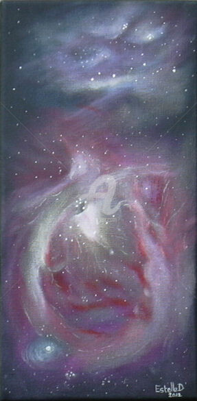 Peinture intitulée "nebuleuses" par Estelle D, Œuvre d'art originale, Autre
