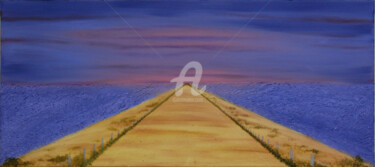 Peinture intitulée "chemin vers la lumi…" par Estelle D, Œuvre d'art originale