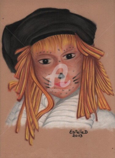 Drawing titled "Carnaval" by Estelle D, Original Artwork
