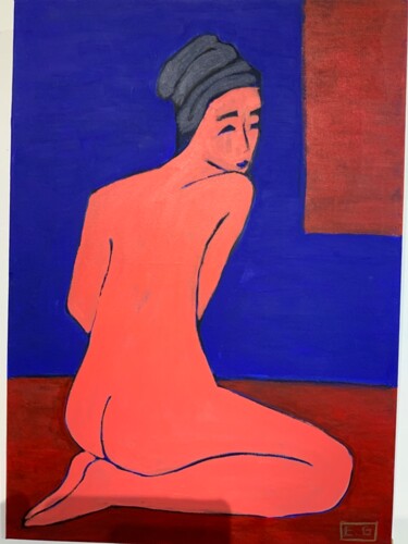 Картина под названием "Fluora" - Estelle Grandidier, Подлинное произведение искусства, Акрил