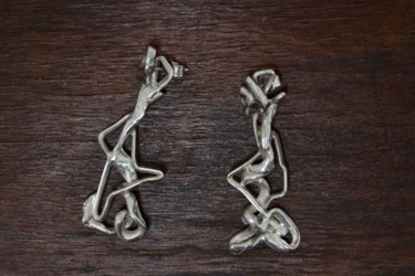 Artisanat intitulée "Le couple.jpg" par Estelle Terrisse, Œuvre d'art originale, Boucles d'oreilles