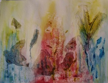 Painting titled "Abstrait 06" by Estelle Royer, Original Artwork