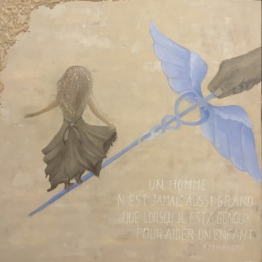 Pintura titulada "Présence précieuse" por Estelle Pax, Obra de arte original, Acrílico