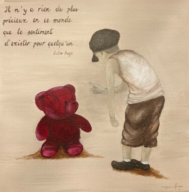 Peinture intitulée "Être moi avec toi" par Estelle Pax, Œuvre d'art originale, Acrylique