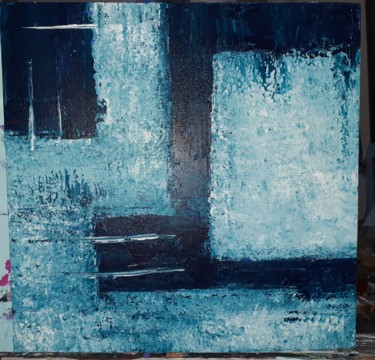 Painting titled "Blue" by Estelle Paint, Original Artwork, Acrylic