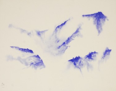 Malerei mit dem Titel "Brume" von Estelle Darve, Original-Kunstwerk, Aquarell