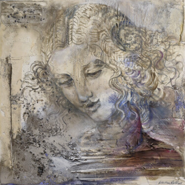 Malerei mit dem Titel "Leda" von Ester Negretti, Original-Kunstwerk, Acryl