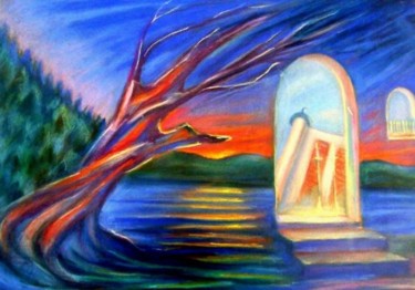 Картина под названием "Зайди Туда" - געציל, Подлинное произведение искусства