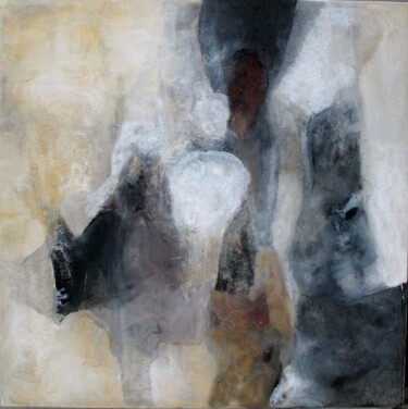 Peinture intitulée "mirage africain" par Esteves De Cooman, Œuvre d'art originale, Huile
