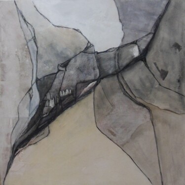 Peinture intitulée "abri sous roche" par Esteves De Cooman, Œuvre d'art originale, Acrylique